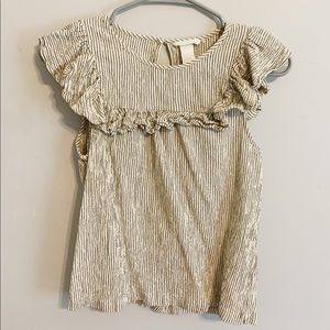 H&M Ruffle-Trim Sleeveless Top